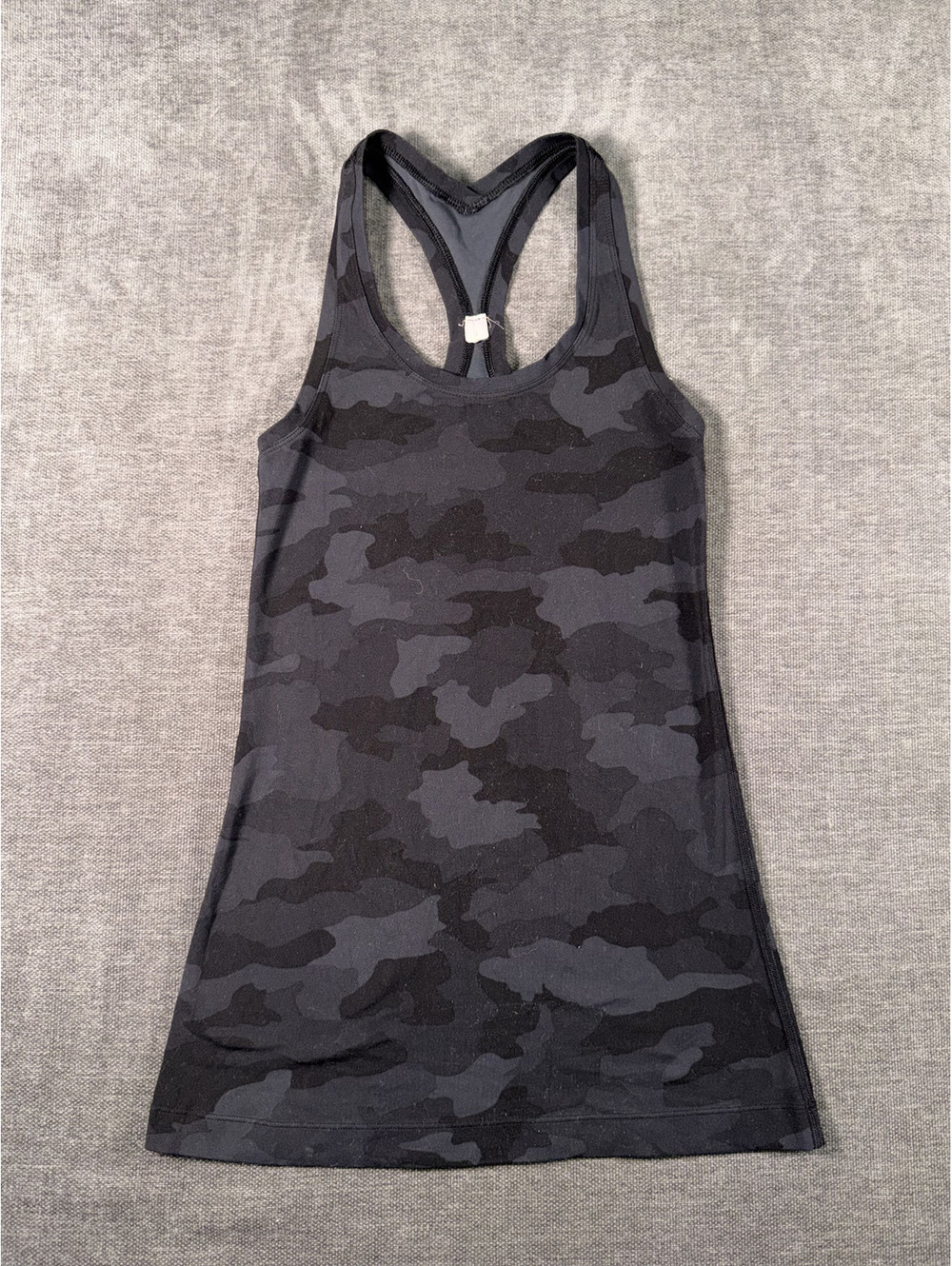 Lululemon Women's Black Camo Racerback Tank Top Size 2